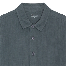 BIRKHOLM Muslin Skjorte Skifer Grå